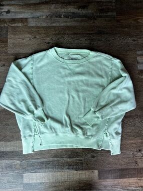 American Eagle Outfitters Light Mint Reverse Engineered Crewneck Sweater